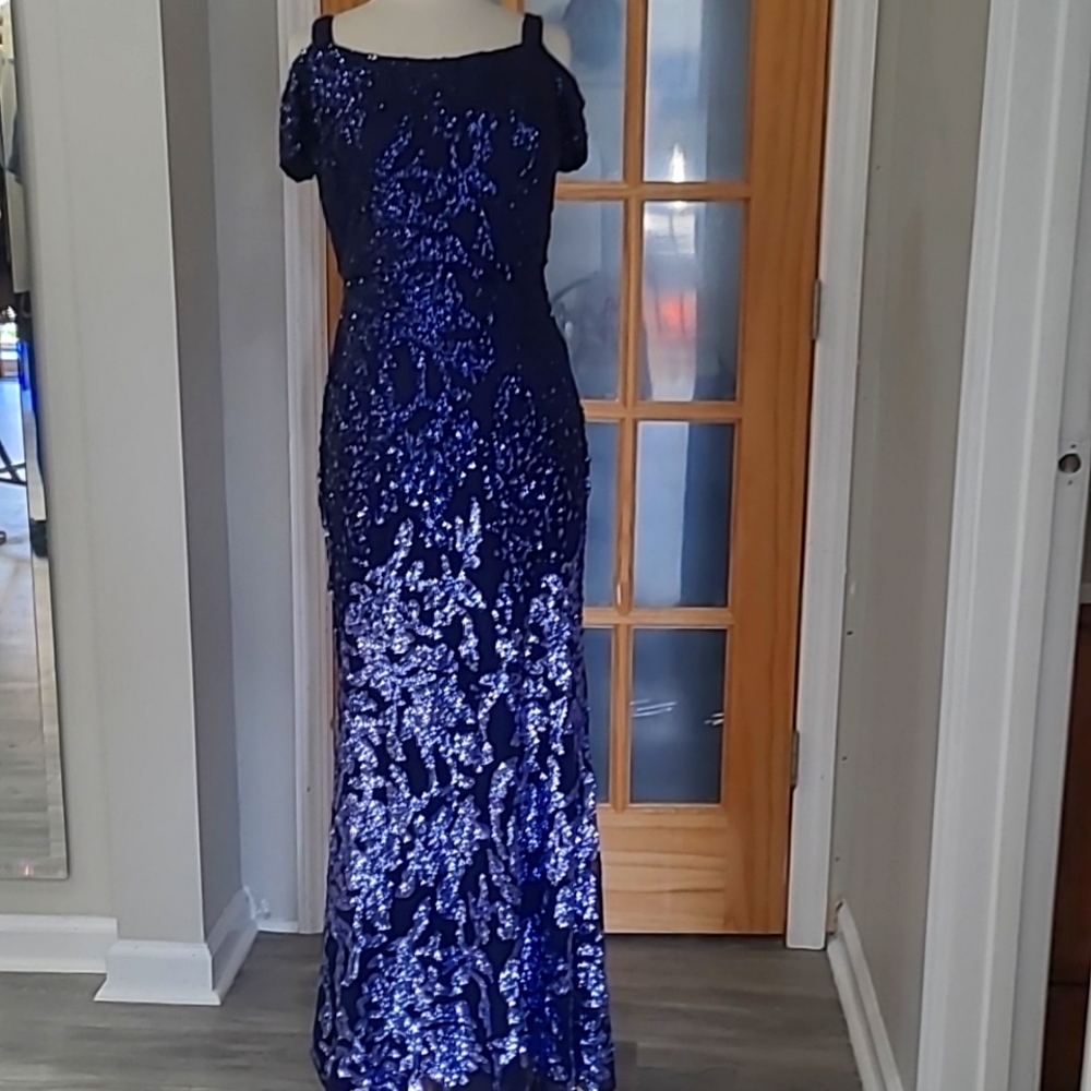 Gown blue and sparkle, size 10